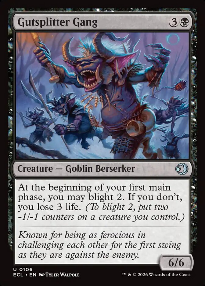 Gutsplitter Gang - (Foil): Lorwyn Eclipsed