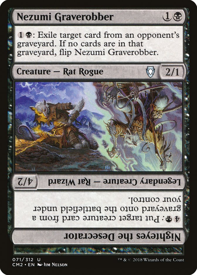 Nezumi Graverobber // Nighteyes the Desecrator: Commander Anthology Volume II