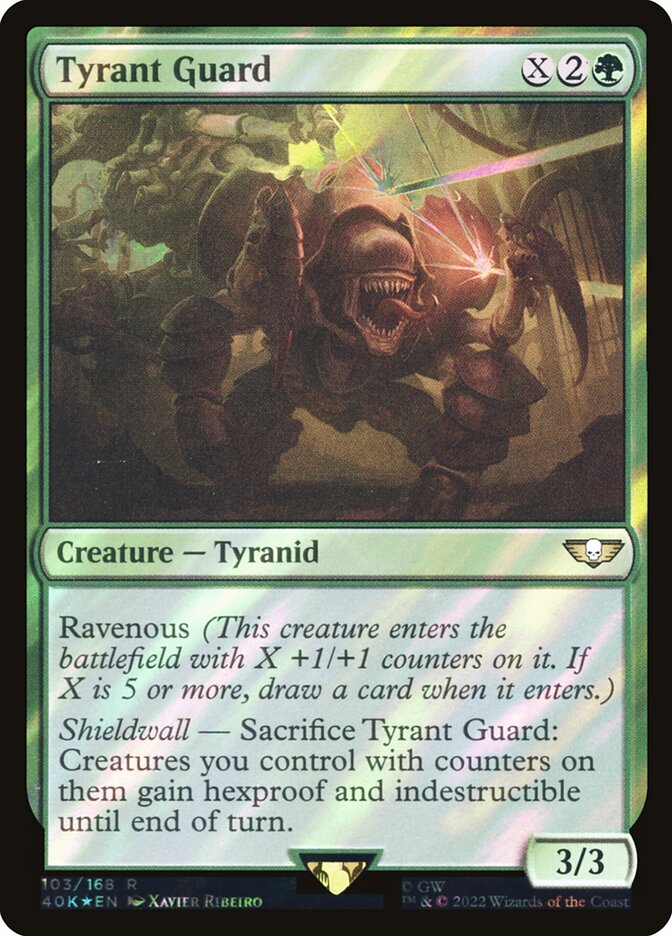 Tyrant Guard (Surge Foil) - (Foil): Warhammer 40,000 Commander
