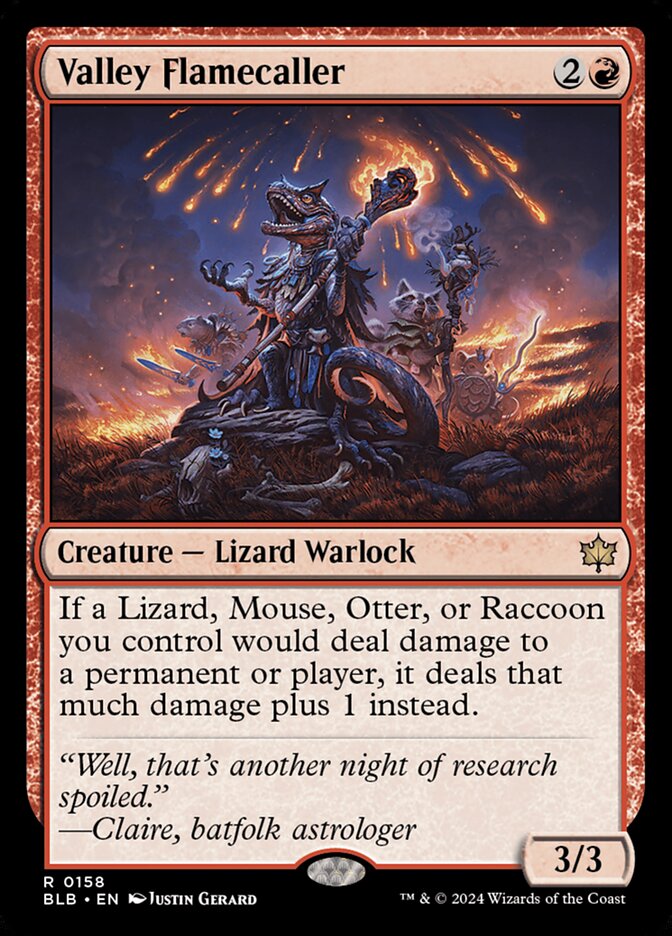 Valley Flamecaller - (Foil): Bloomburrow