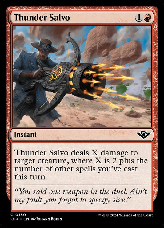 Thunder Salvo - (Foil): Outlaws of Thunder Junction