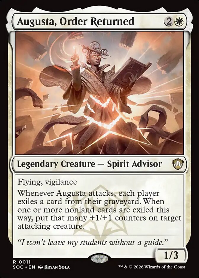 Augusta, Order Returned: Secrets of Strixhaven Commander