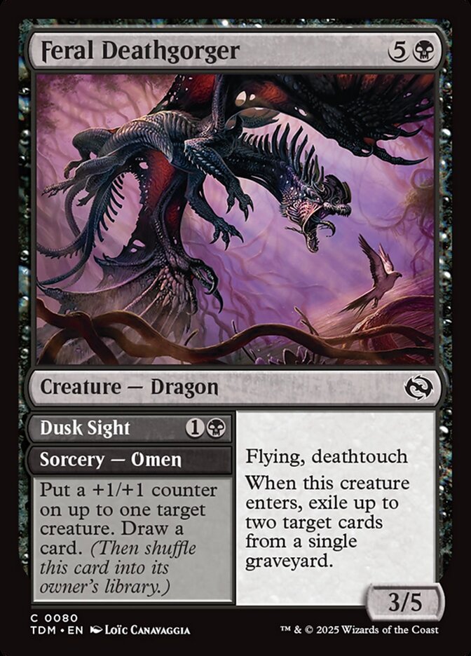 Feral Deathgorger // Dusk Sight: Tarkir: Dragonstorm