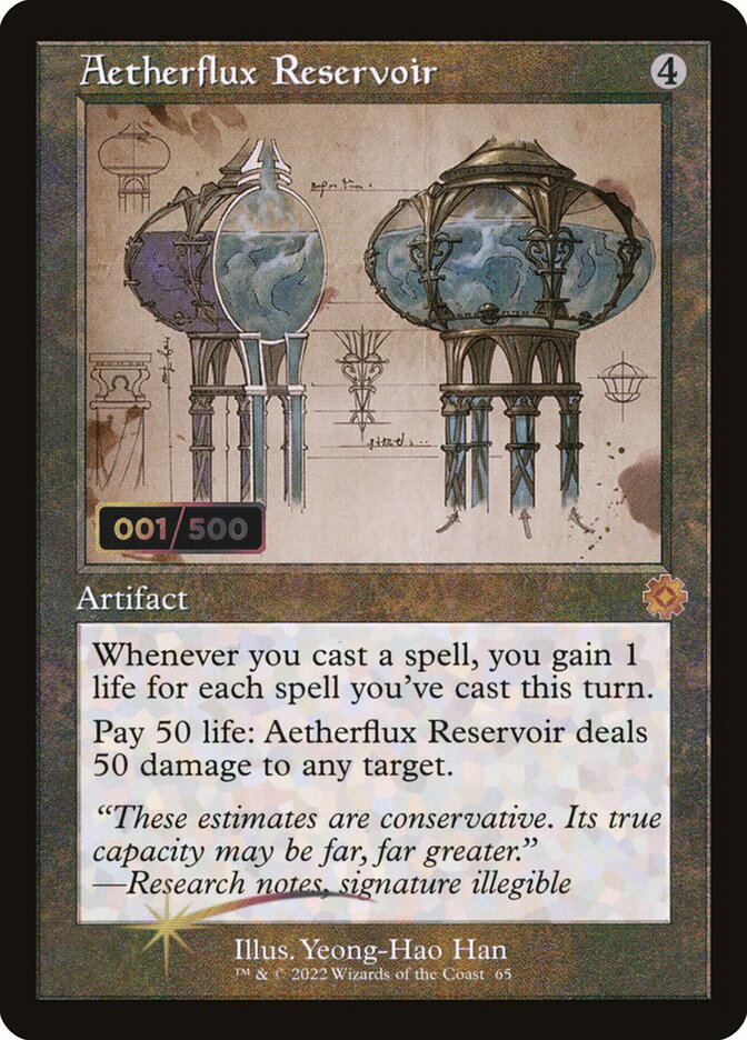 Aetherflux Reservoir - (Foil): The Brothers' War Retro Artifacts