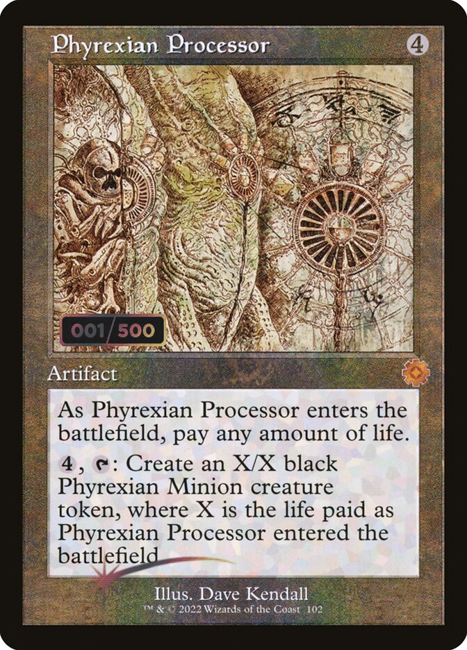 Phyrexian Processor (#102) (Retro Frame) - (Foil): The Brothers' War Retro Artifacts