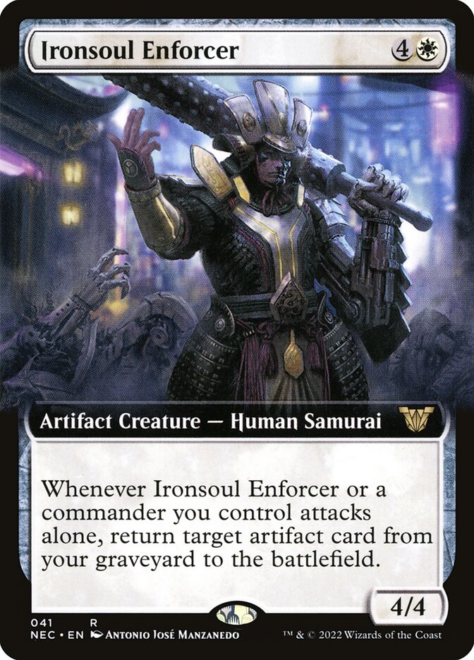 Ironsoul Enforcer (Extended Art): Neon Dynasty Commander