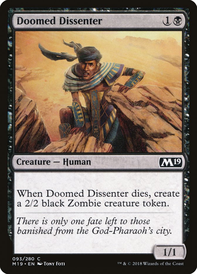 Doomed Dissenter - (Foil): Core Set 2019
