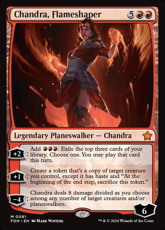 Chandra, Flameshaper - (Foil): Foundations