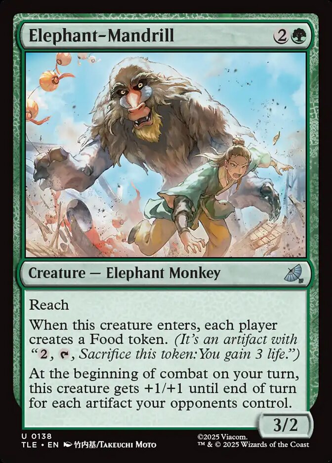 Elephant-Mandrill - (Foil): Avatar: The Last Airbender Eternal