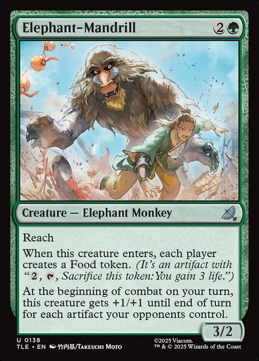 Elephant-Mandrill - (Foil): Avatar: The Last Airbender Eternal