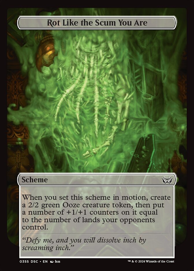 Rot Like the Scum You Are: Duskmourn: House of Horror Commander