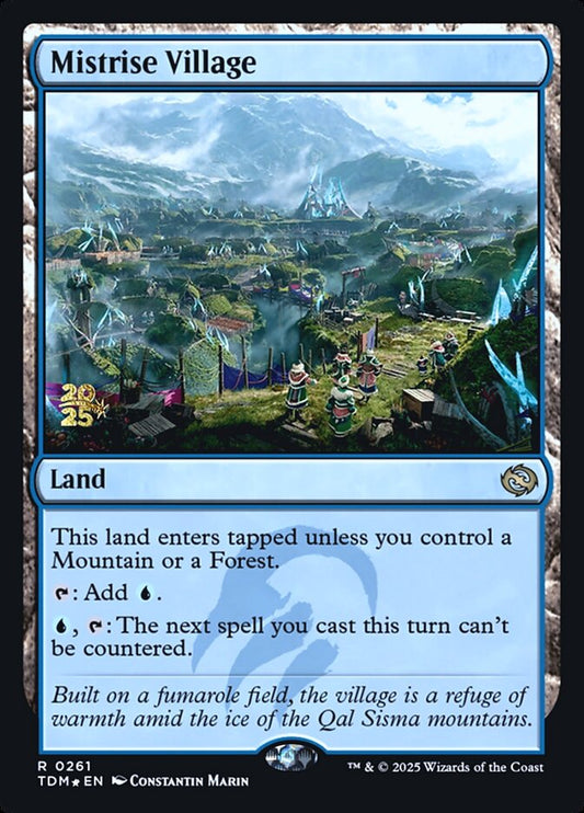 Mistrise Village (Prerelease) (Tarkir: Dragonstorm) - (Foil): Tarkir: Dragonstorm Promos