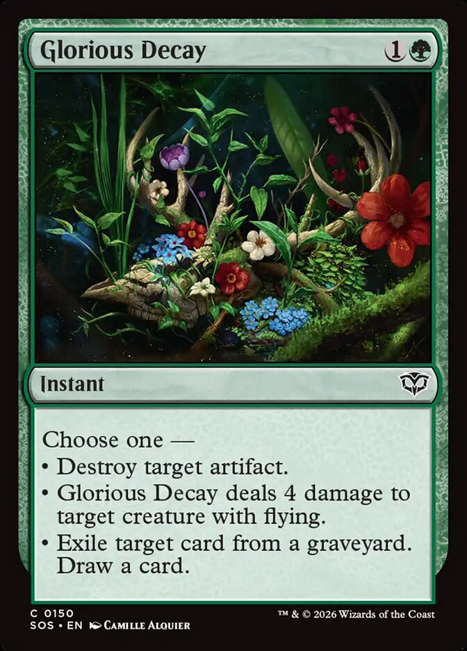 Glorious Decay - (Foil): Secrets of Strixhaven