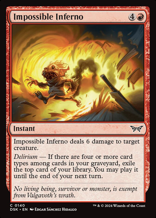 Impossible Inferno - (Foil): Duskmourn: House of Horror