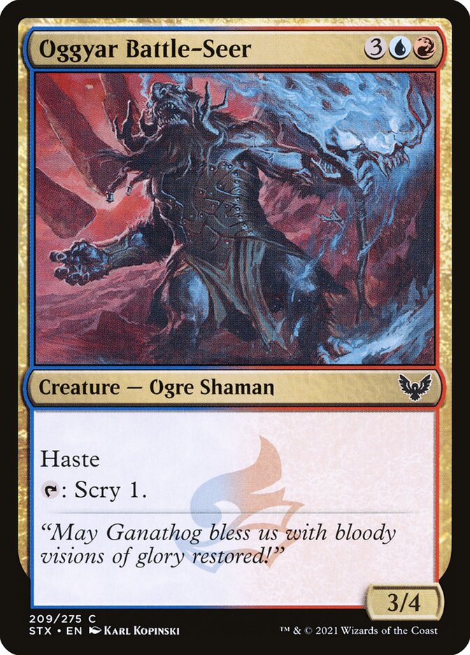 Oggyar Battle-Seer - (Foil): Strixhaven: School of Mages