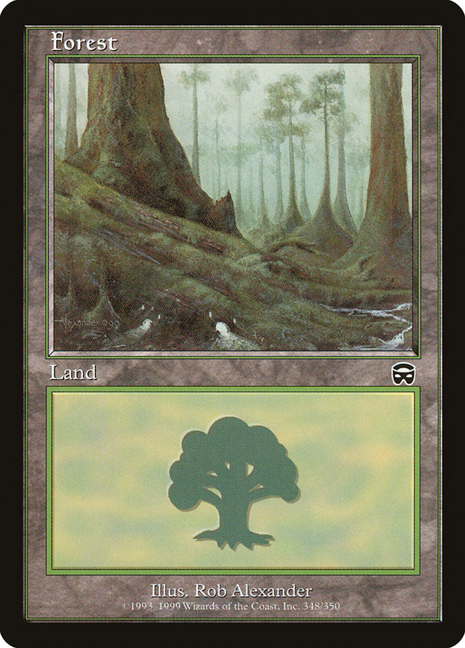 Forest (#348) - (Foil): Mercadian Masques