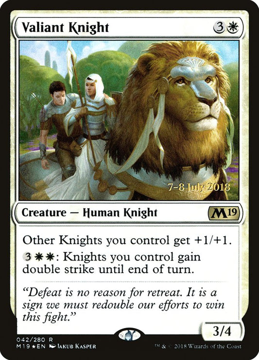 Valiant Knight - (Foil): Core Set 2019 Promos