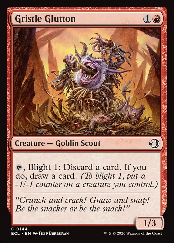 Gristle Glutton - (Foil): Lorwyn Eclipsed