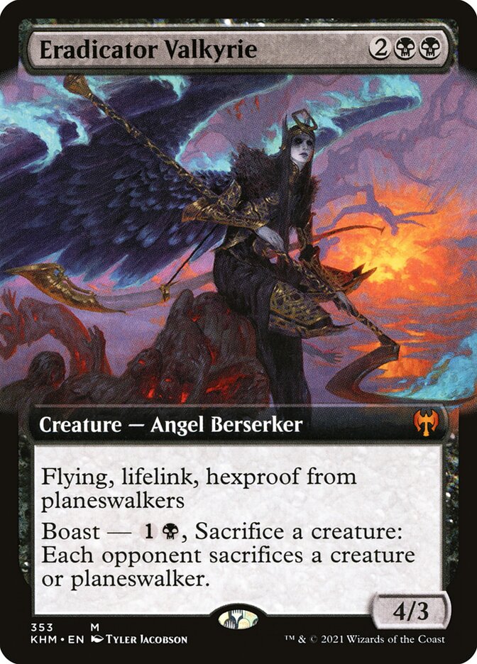 Eradicator Valkyrie (Extended Art) - (Foil): Kaldheim