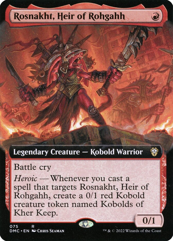 Rosnakht, Heir of Rohgahh (Extended Art): Dominaria United Commander
