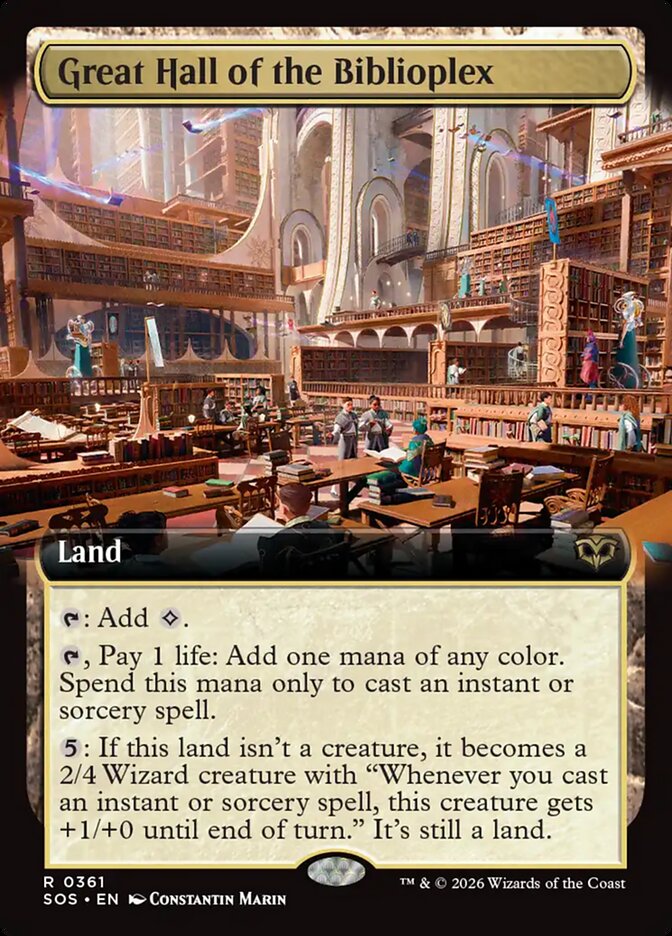Great Hall of the Biblioplex - (Foil): Secrets of Strixhaven