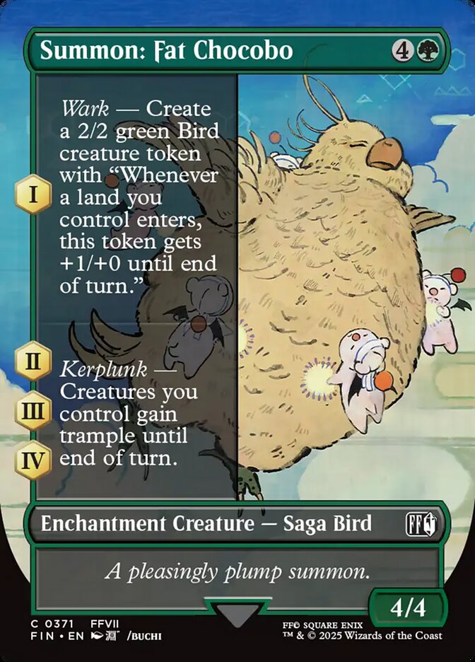 Summon: Fat Chocobo (Borderless) - (Foil): Final Fantasy