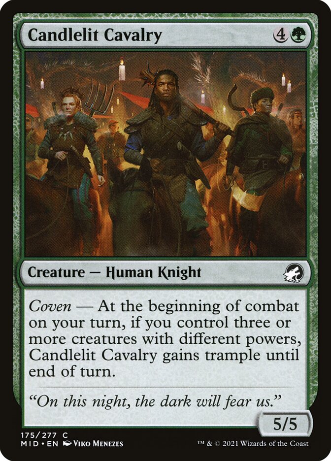 Candlelit Cavalry - (Foil): Innistrad: Midnight Hunt