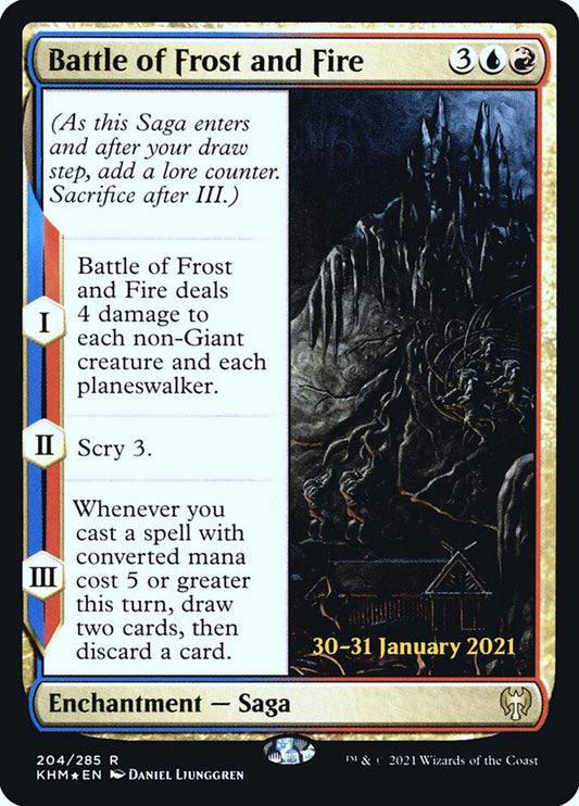 Battle of Frost and Fire (Prerelease) (Kaldheim) - (Foil): Kaldheim Promos