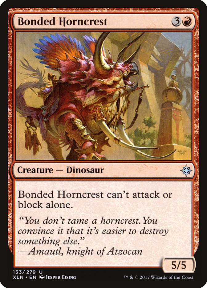 Bonded Horncrest - (Foil): Ixalan