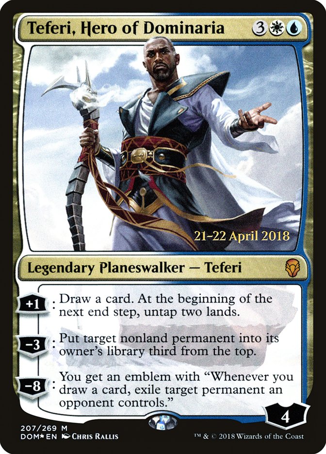 Teferi, Hero of Dominaria (Prerelease) (Dominaria) - (Foil): Dominaria Promos