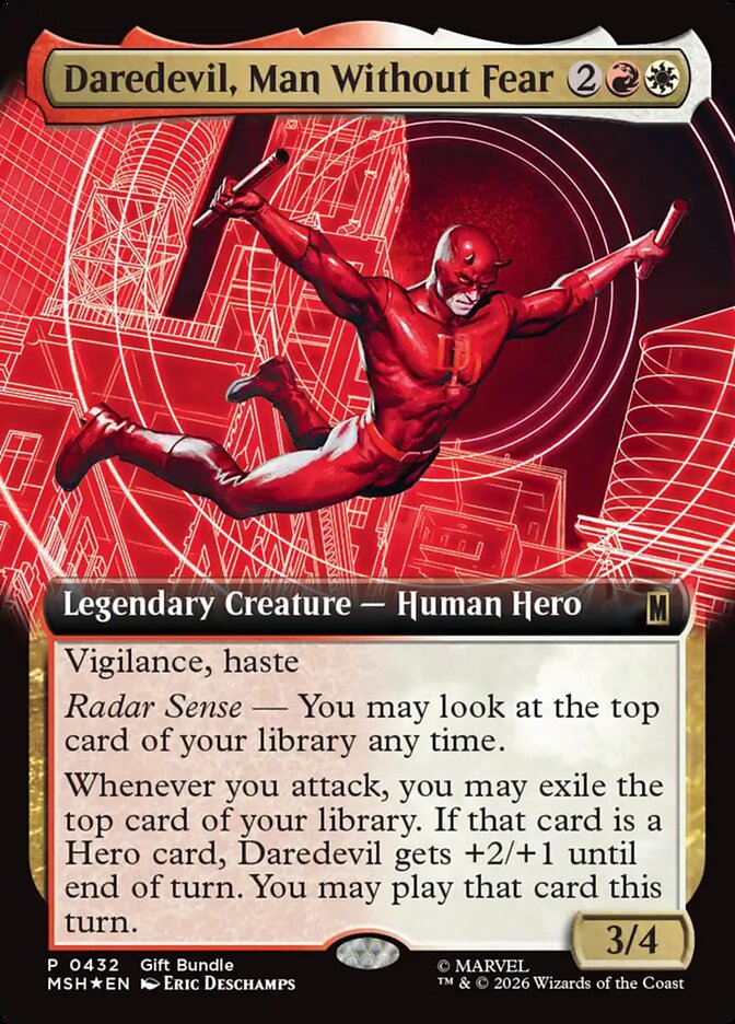 Daredevil, Man Without Fear (Extended Art) (#432) (Marvel) (Gift Bundle) - (Foil)