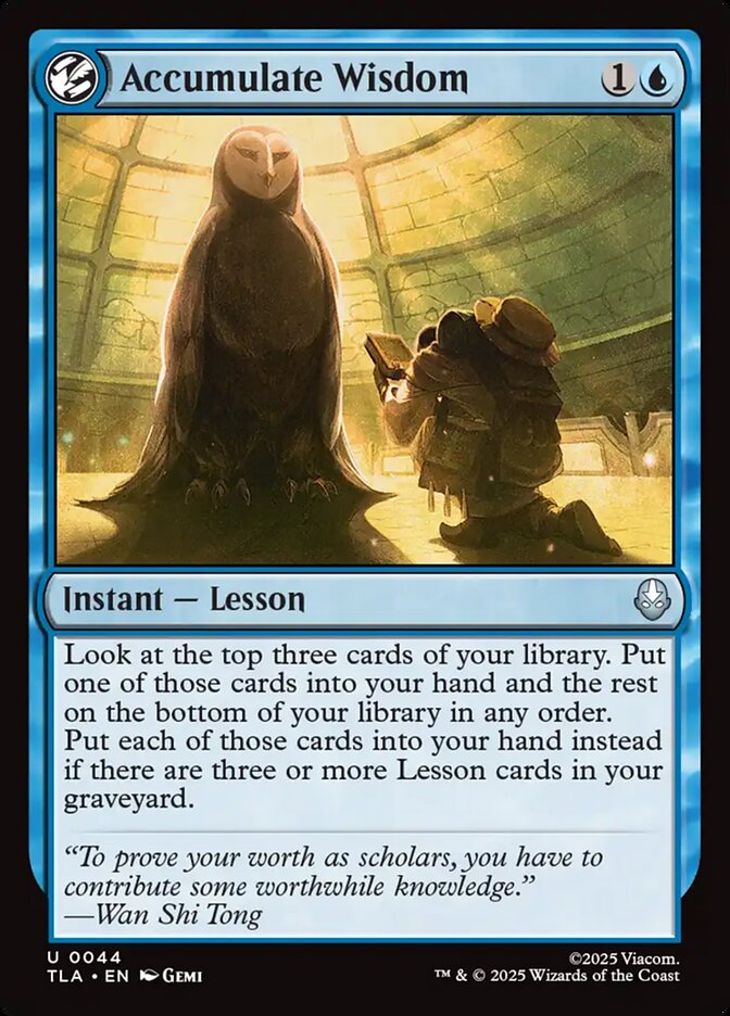 Accumulate Wisdom - (Foil): Avatar: The Last Airbender