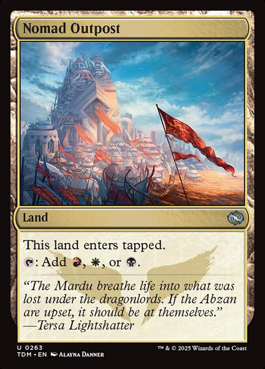 Nomad Outpost - (Foil): Tarkir: Dragonstorm
