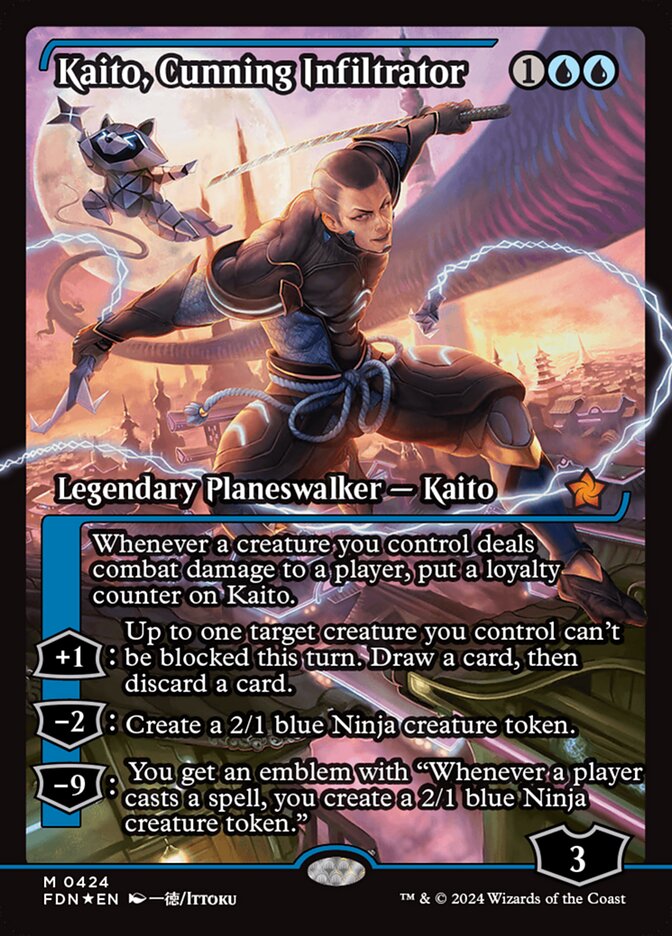 Kaito, Cunning Infiltrator (Showcase) - (Foil): Foundations