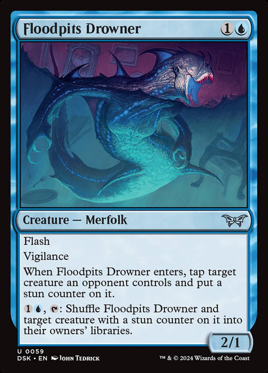 Floodpits Drowner - (Foil): Duskmourn: House of Horror