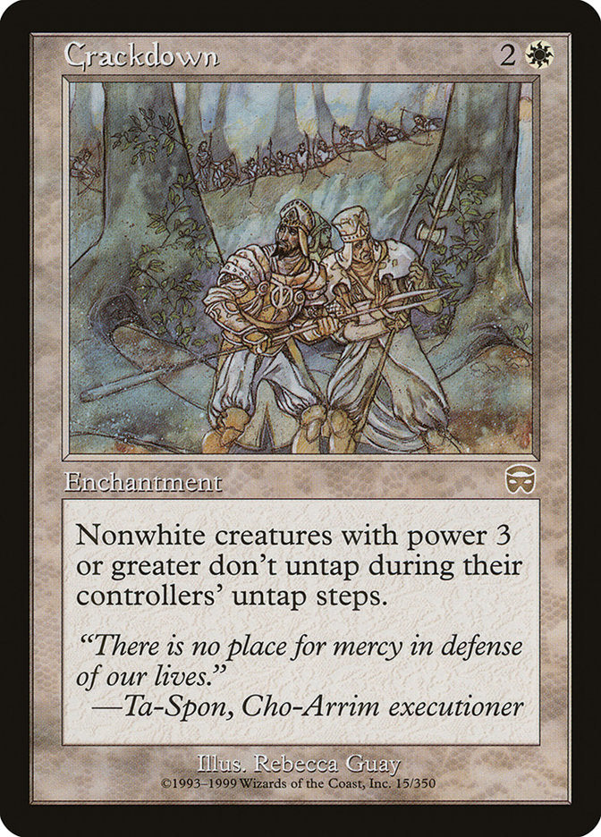 Crackdown - (Foil): Mercadian Masques