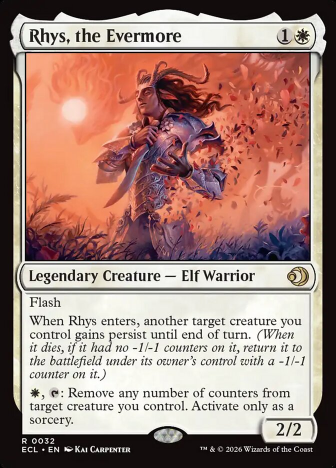 Rhys, the Evermore - (Foil): Lorwyn Eclipsed