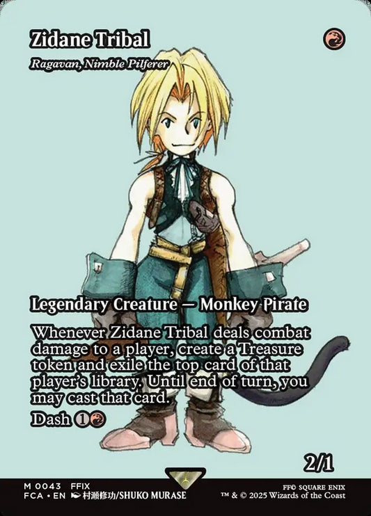 Ragavan, Nimble Pilferer (Zidane Tribal) (Borderless): Final Fantasy: Through the Ages