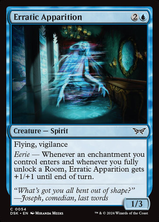 Erratic Apparition - (Foil): Duskmourn: House of Horror