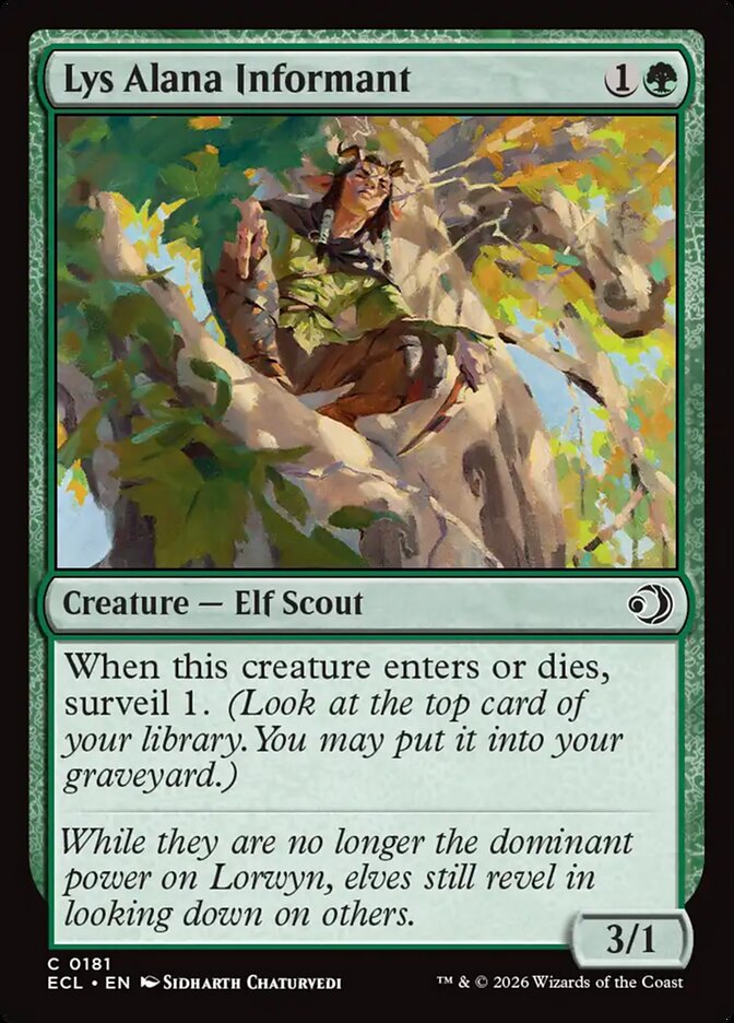 Lys Alana Informant - (Foil): Lorwyn Eclipsed