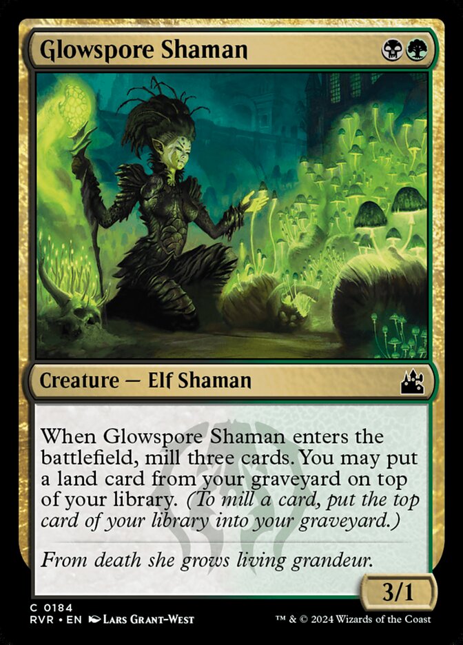 Glowspore Shaman: Ravnica Remastered