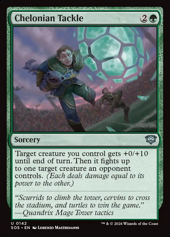 Chelonian Tackle - (Foil): Secrets of Strixhaven