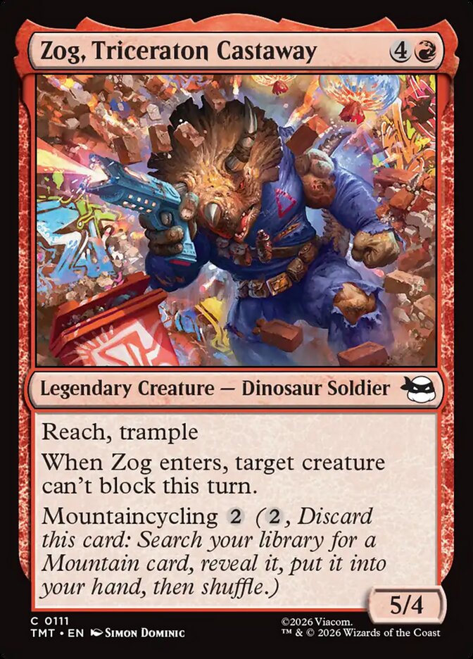 Zog, Triceraton Castaway: Teenage Mutant Ninja Turtles
