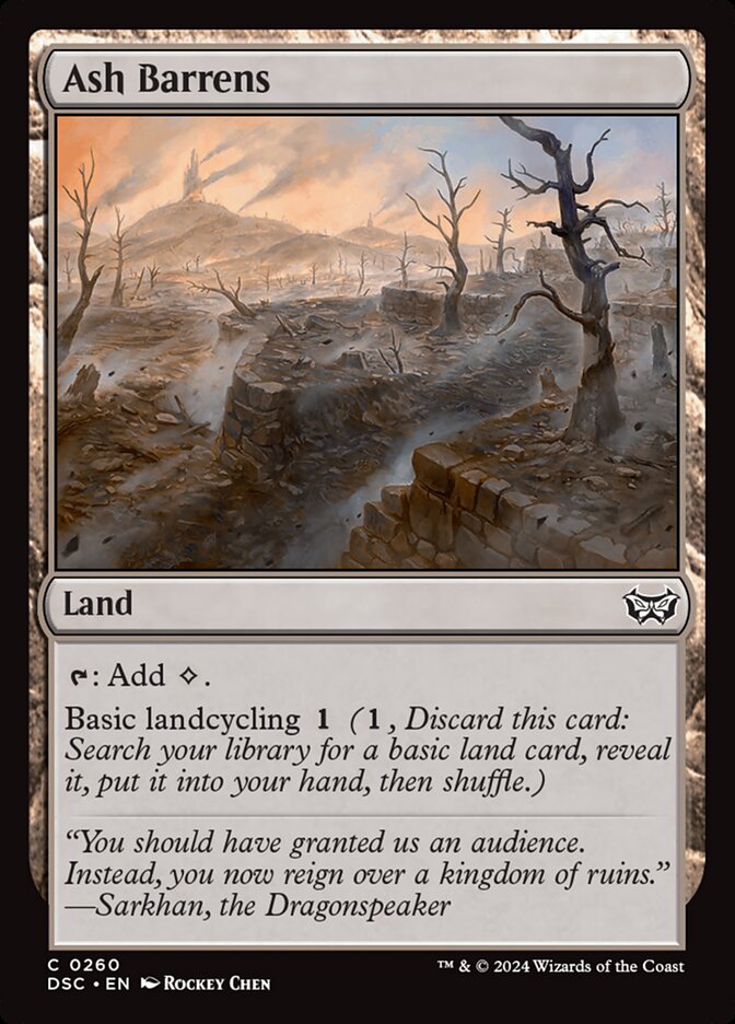 Ash Barrens: Duskmourn: House of Horror Commander