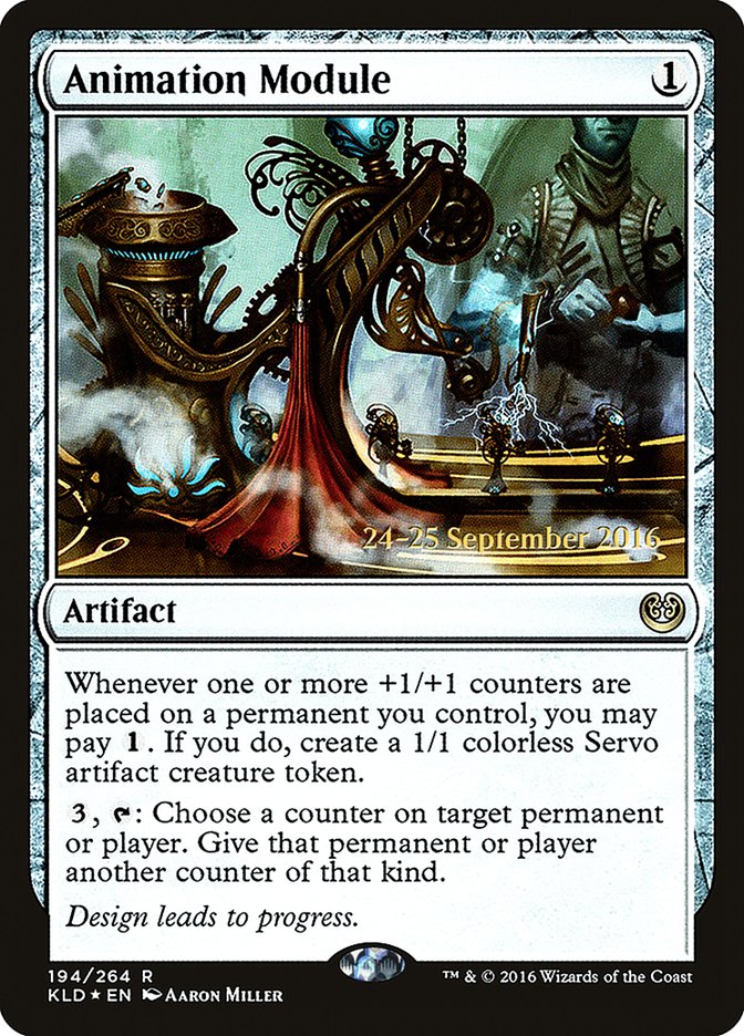 Animation Module (Prerelease) (Kaladesh) - (Foil): Kaladesh Promos