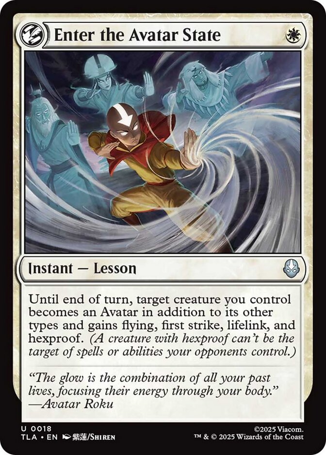 Enter the Avatar State - (Foil): Avatar: The Last Airbender