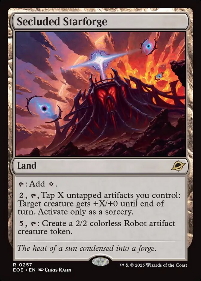 Secluded Starforge - (Foil): Edge of Eternities