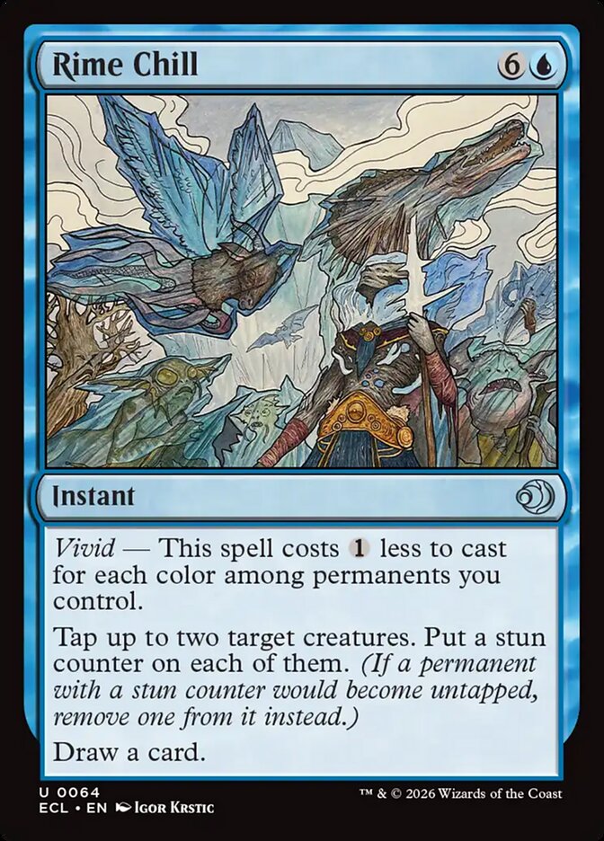 Rime Chill - (Foil): Lorwyn Eclipsed