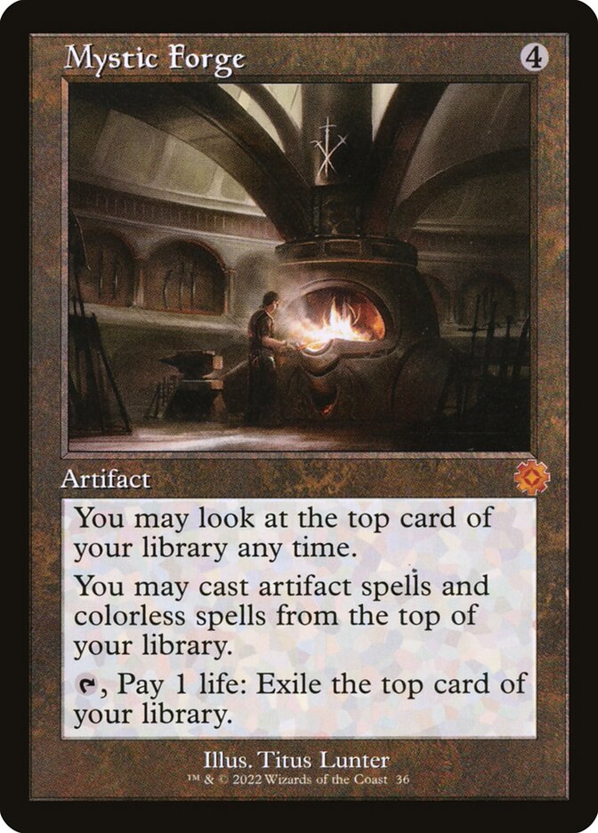 Mystic Forge (#036) (Retro Frame) - (Foil): The Brothers' War Retro Artifacts