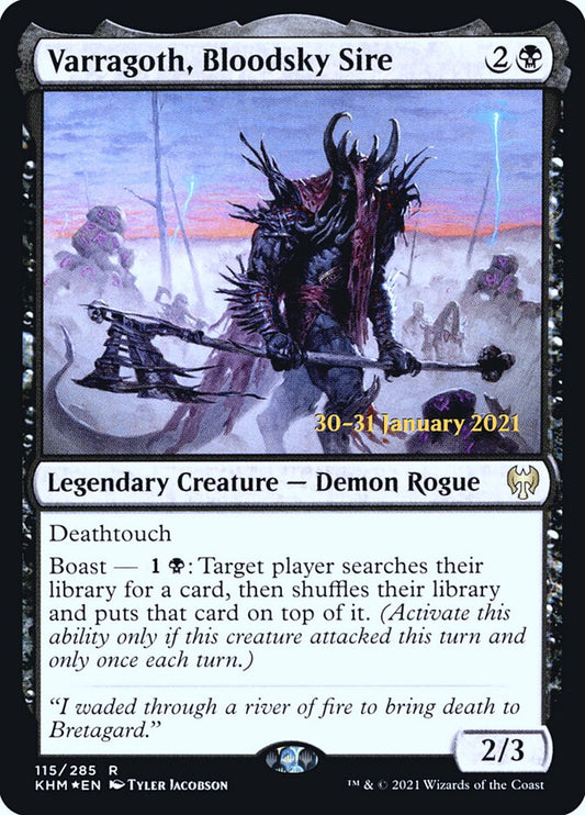 Varragoth, Bloodsky Sire (Prerelease) (Kaldheim) - (Foil): Kaldheim Promos
